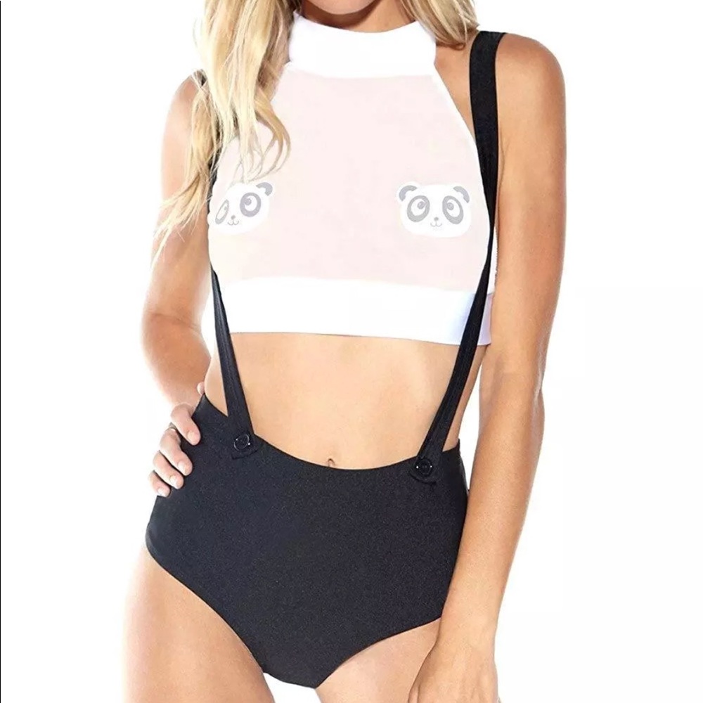 Iheartraves high waisted festival rave suspenders